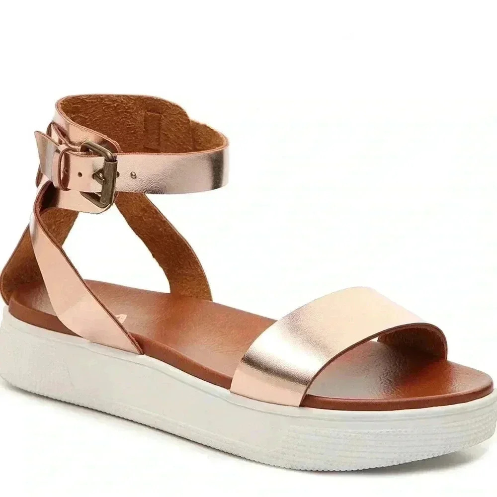 MIA Ellen Platform Sandal, Rose Gold, Women’s Size 10